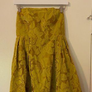 Strapless Dress with Pockets